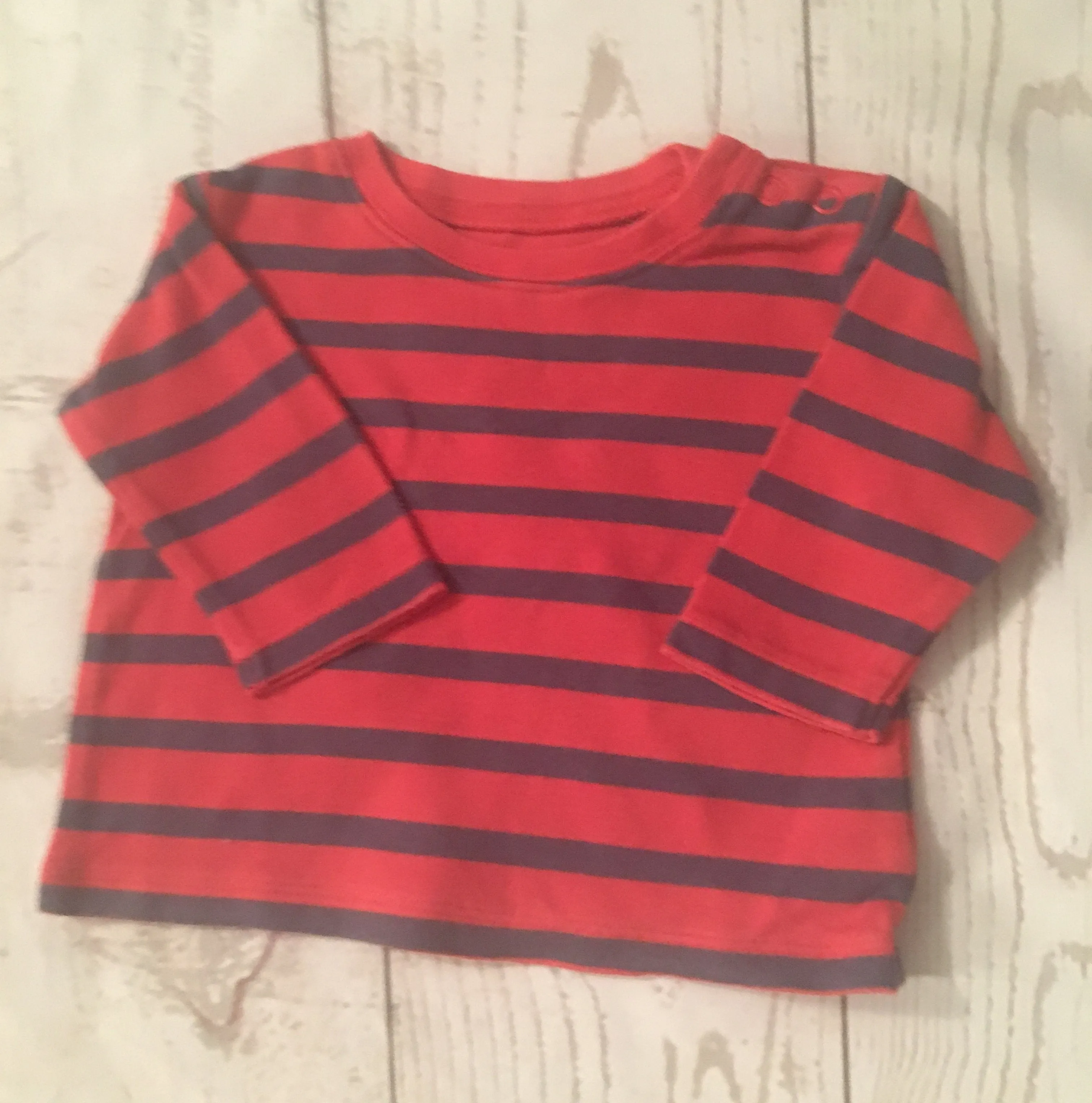 0-3 Months Striped Top