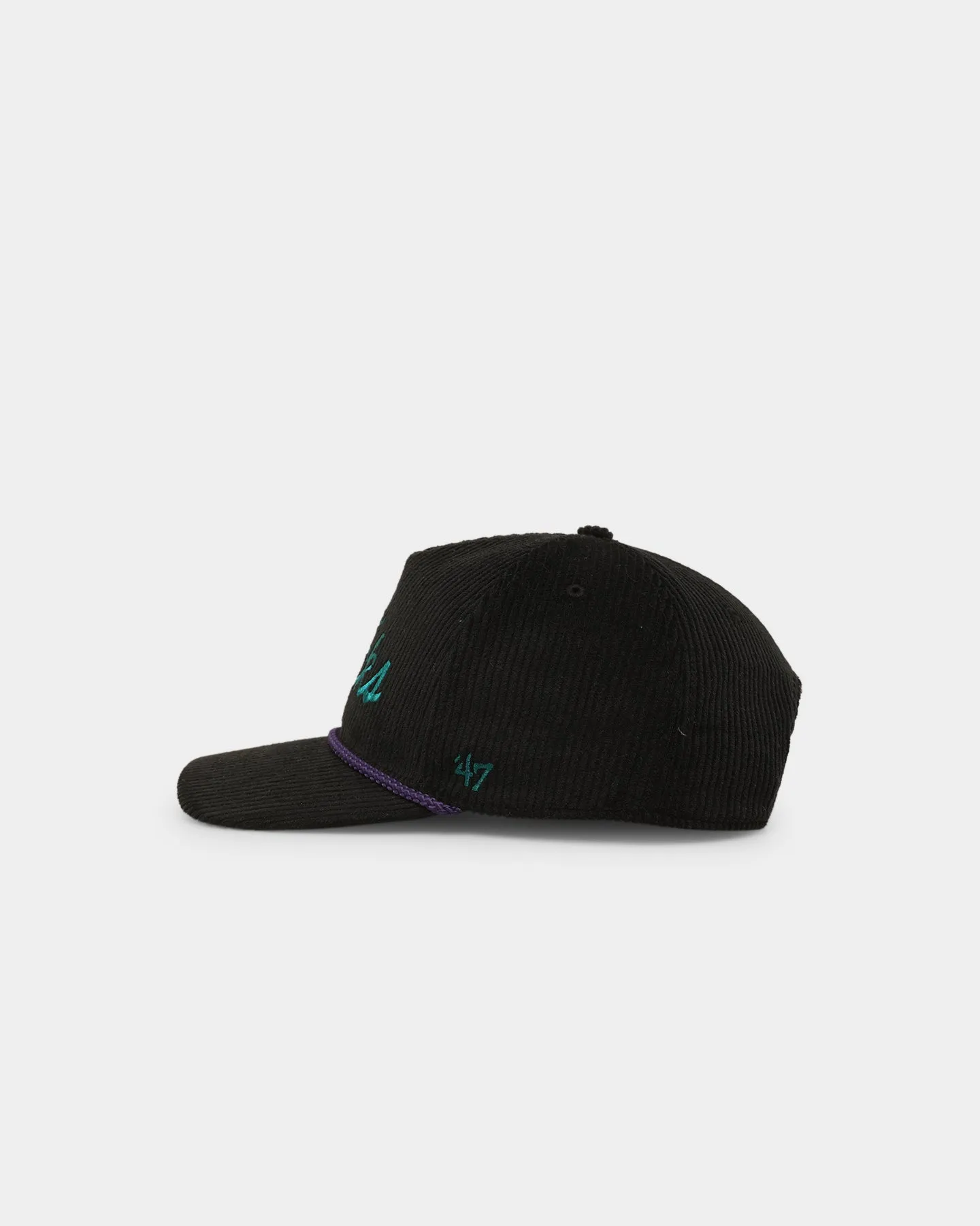 47 Brand Anaheim Ducks NHL Team Script Corduroy Snapback Hat - Black