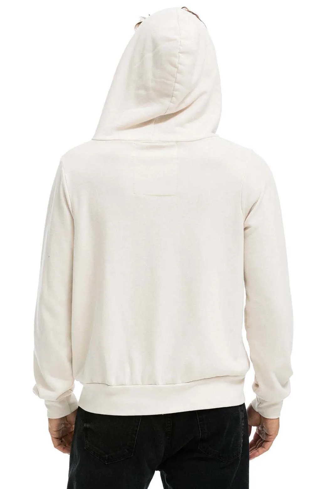 5 Stripe Zip Hoodie Vintage White/Blue