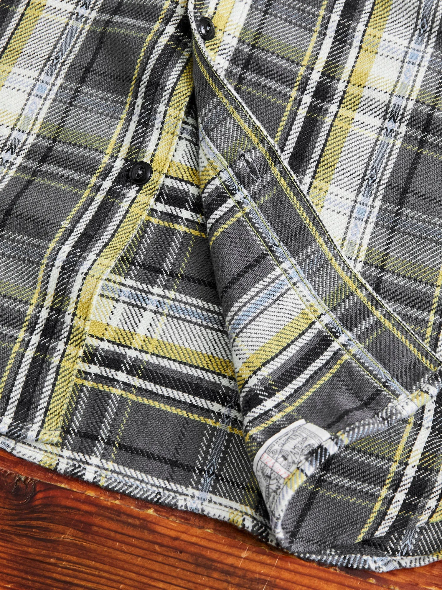750WS Heavy Flannel Shirt in Grey