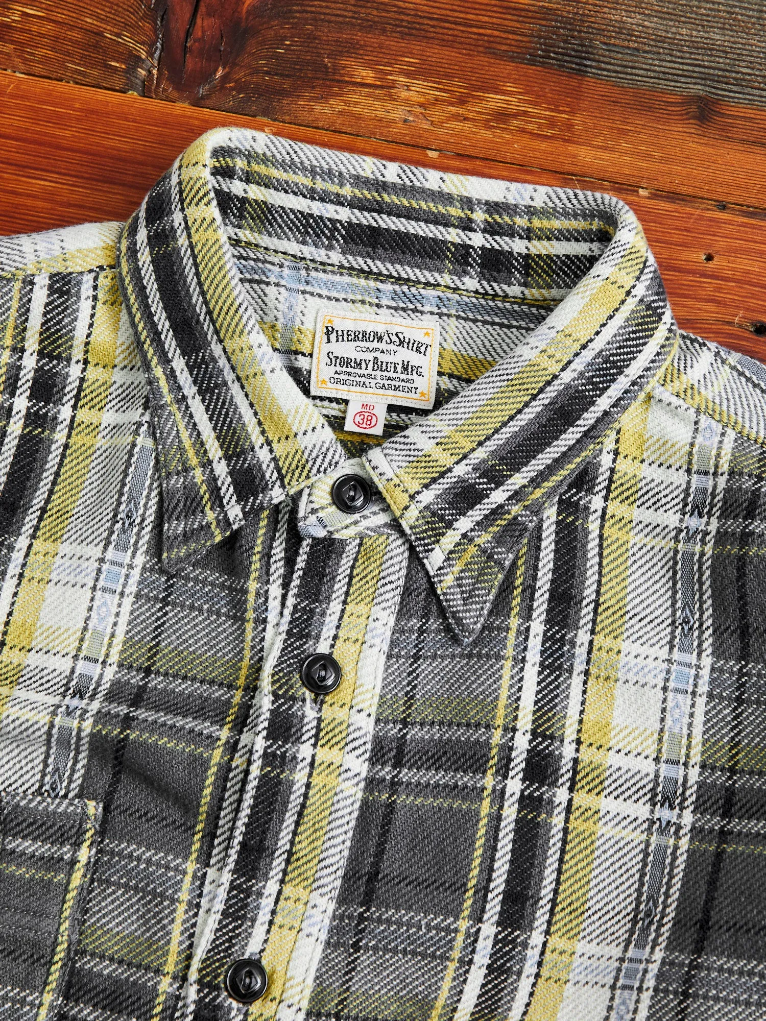 750WS Heavy Flannel Shirt in Grey