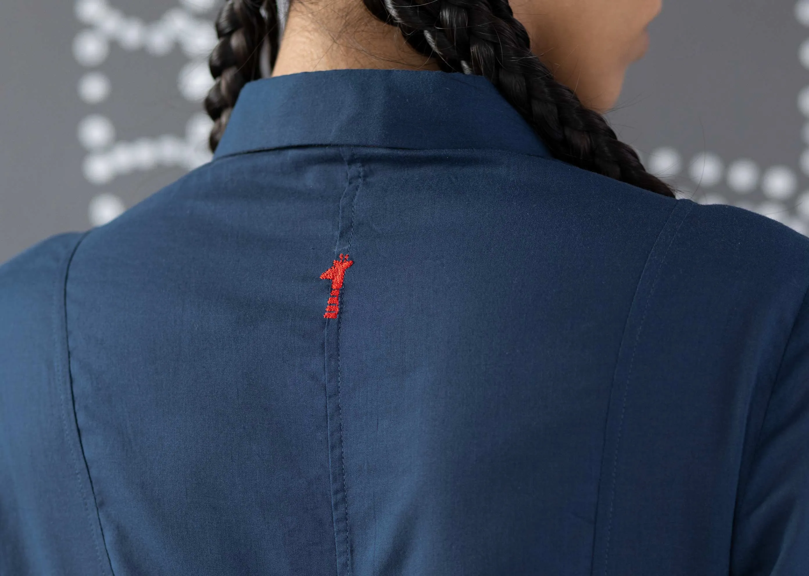 A-Line Gussette Kurta - Light Indigo