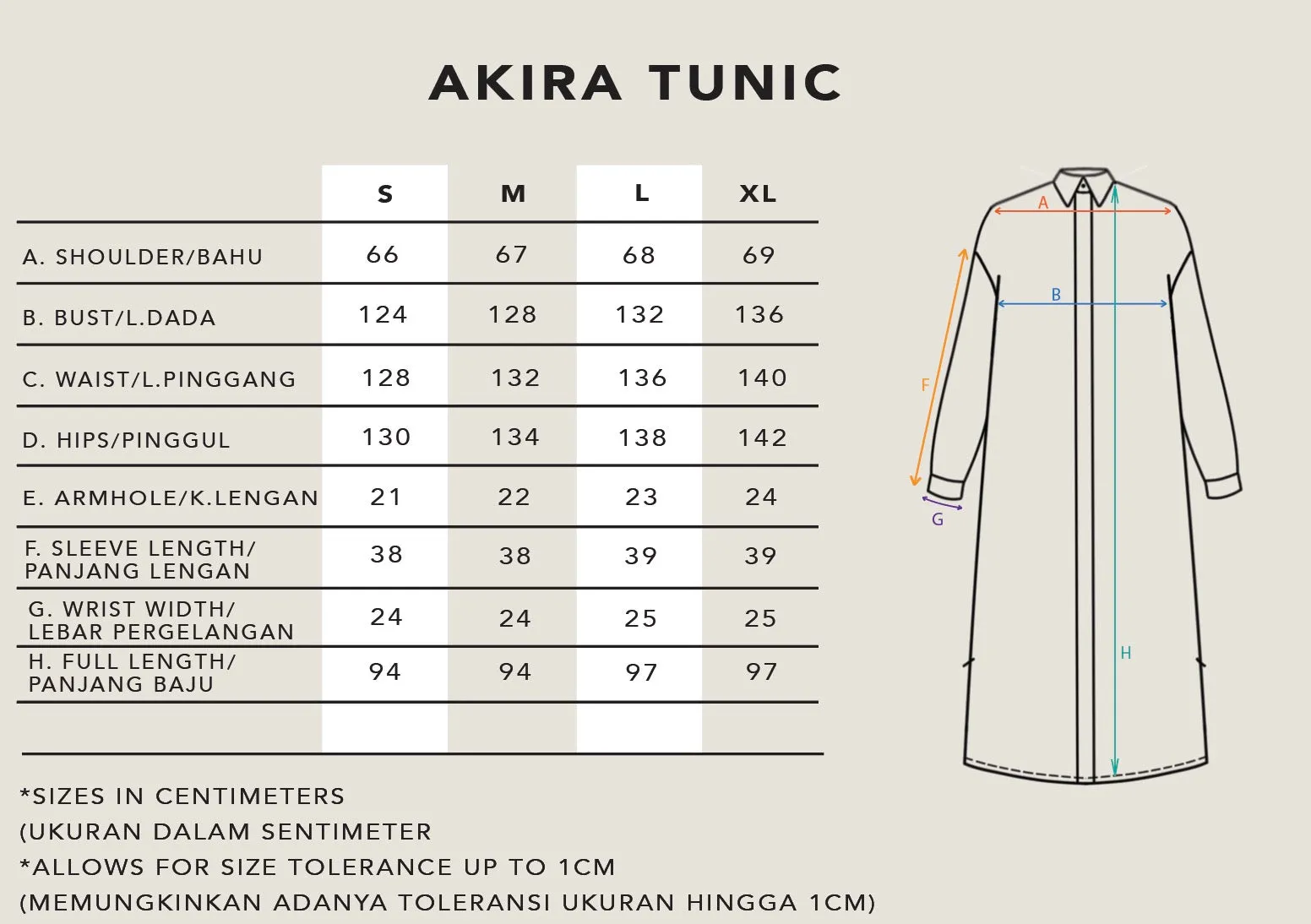 AKIRA TUNIC CONCRETE
