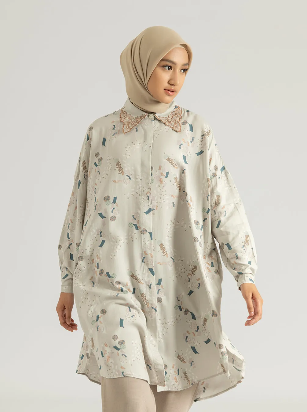 AKIRA TUNIC CONCRETE