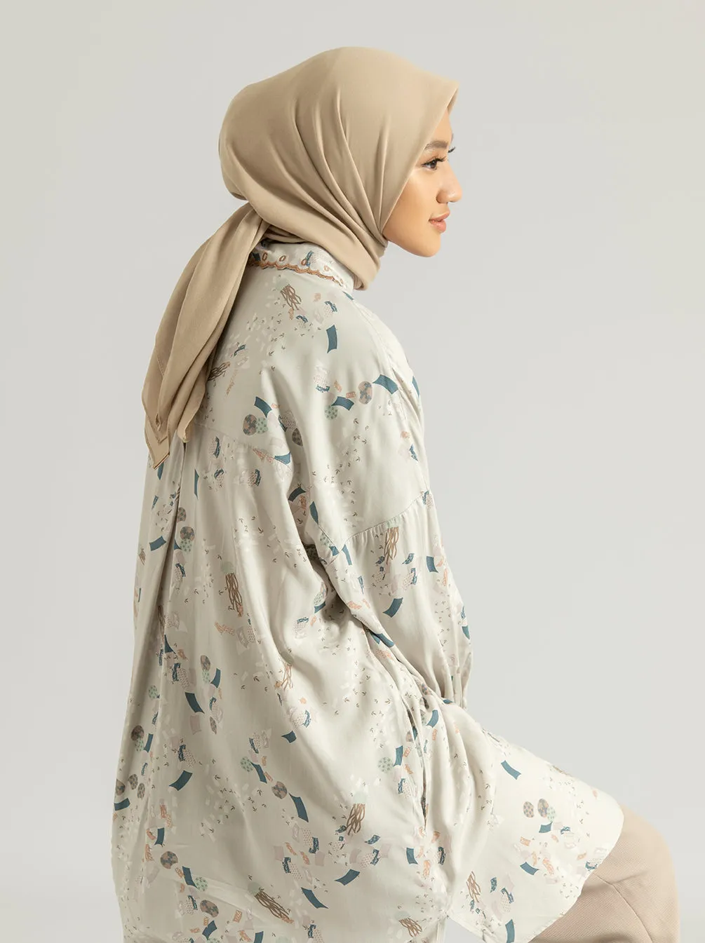 AKIRA TUNIC CONCRETE