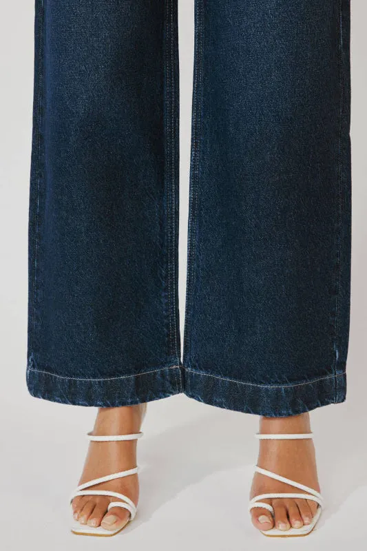 anthea wide leg jean - dark wash