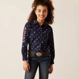 Ariat Girls Team Kirby Logo Long Sleeve Shirt Style 10046057