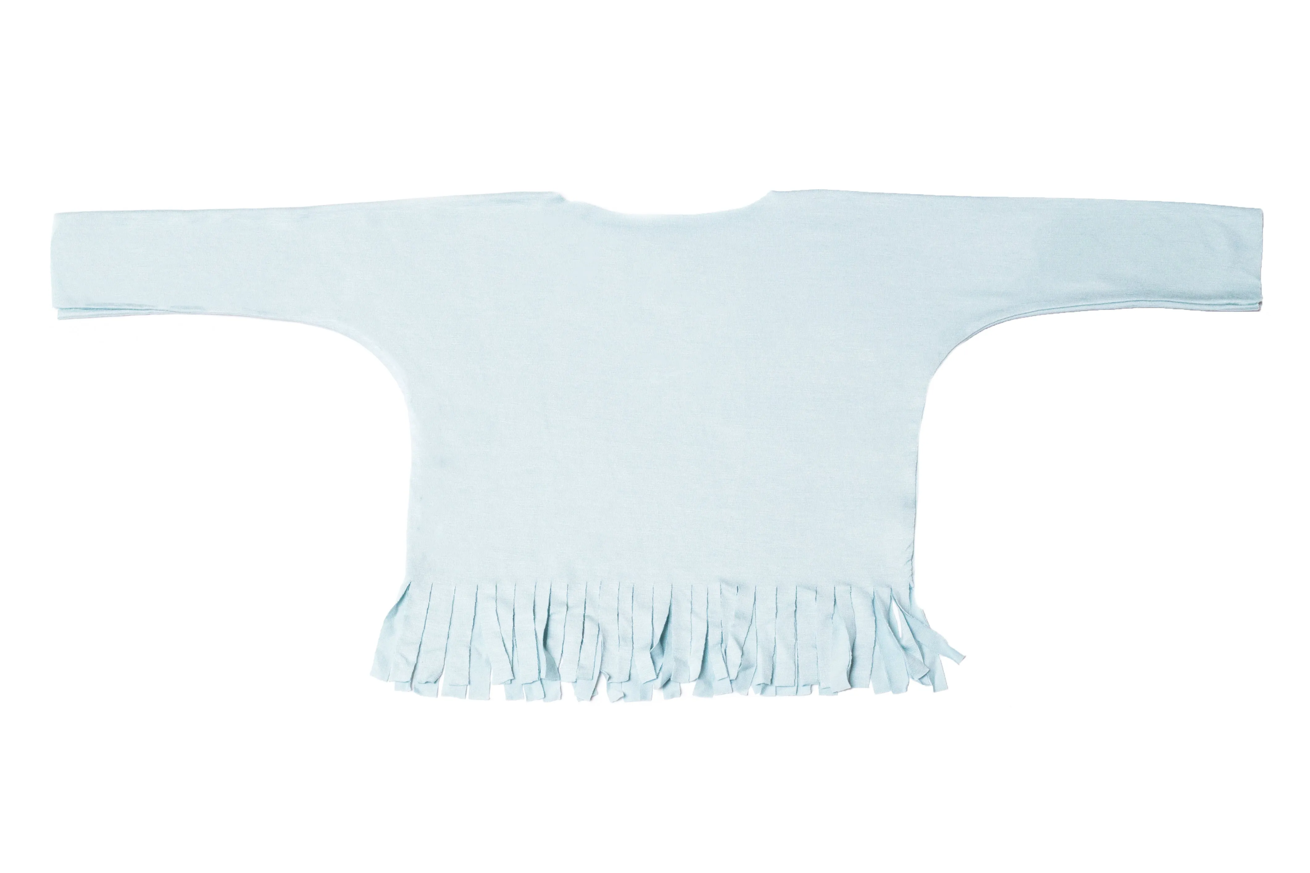 Baby & Girls Long Sleeve Fringe Top | Dolphins