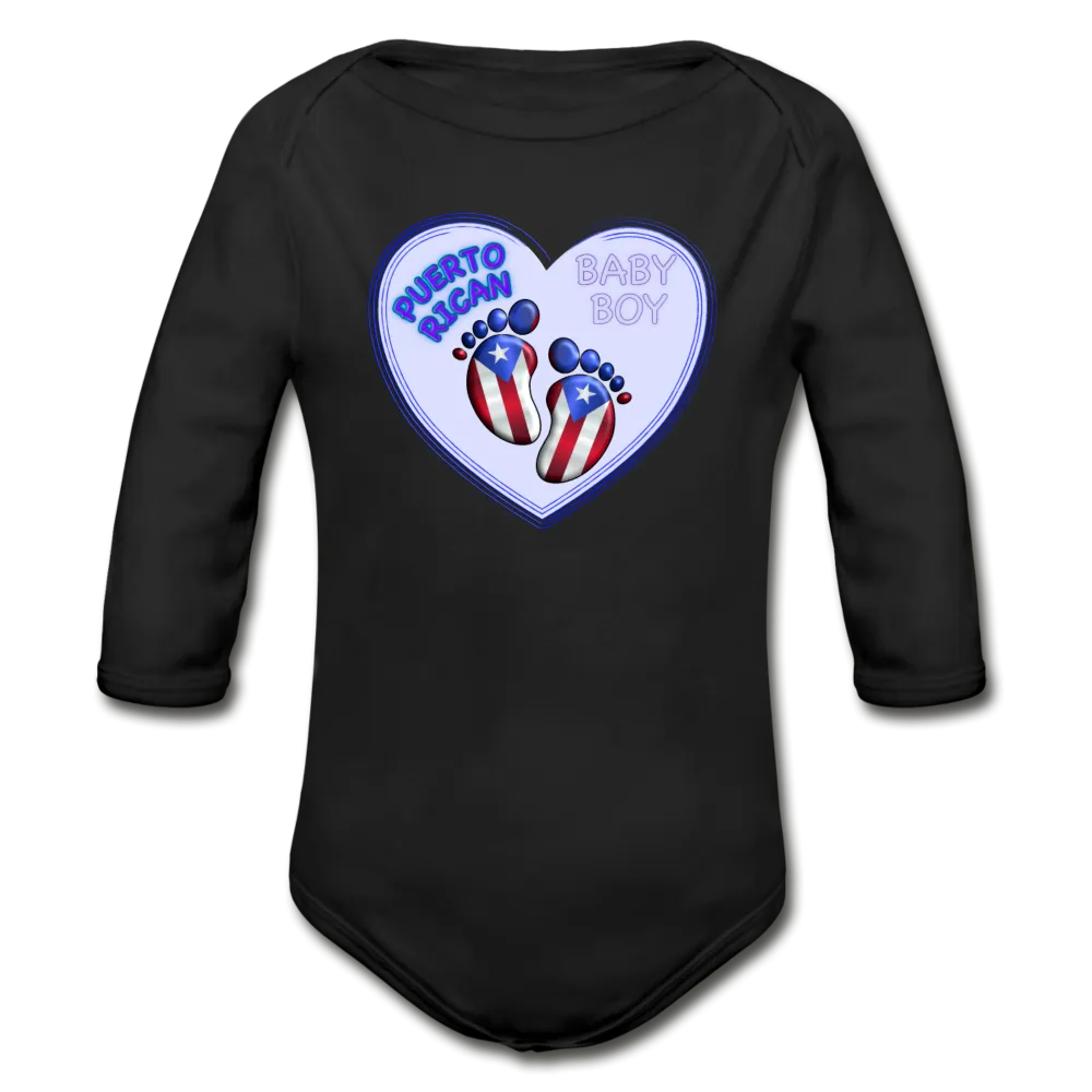 Baby Boy Organic Long Sleeve Bodysuit
