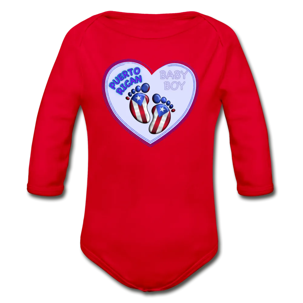 Baby Boy Organic Long Sleeve Bodysuit