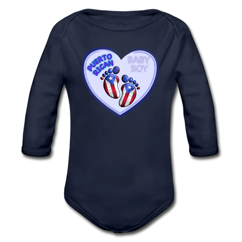Baby Boy Organic Long Sleeve Bodysuit