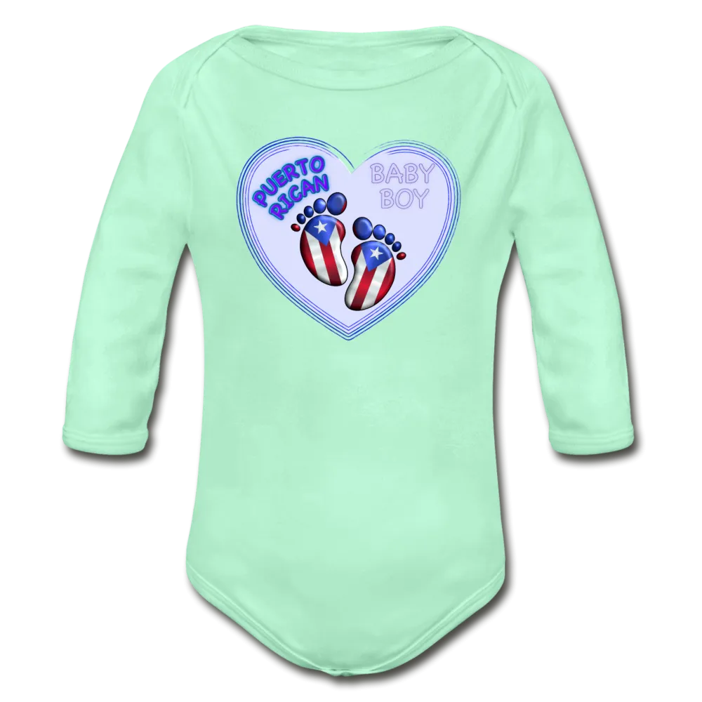 Baby Boy Organic Long Sleeve Bodysuit