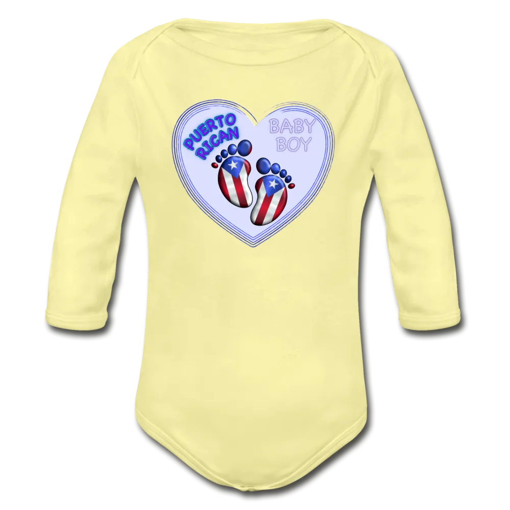 Baby Boy Organic Long Sleeve Bodysuit