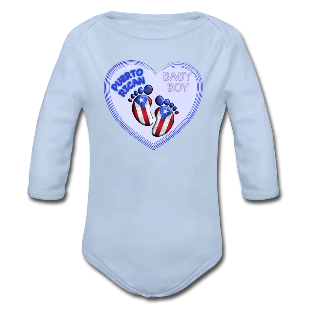 Baby Boy Organic Long Sleeve Bodysuit