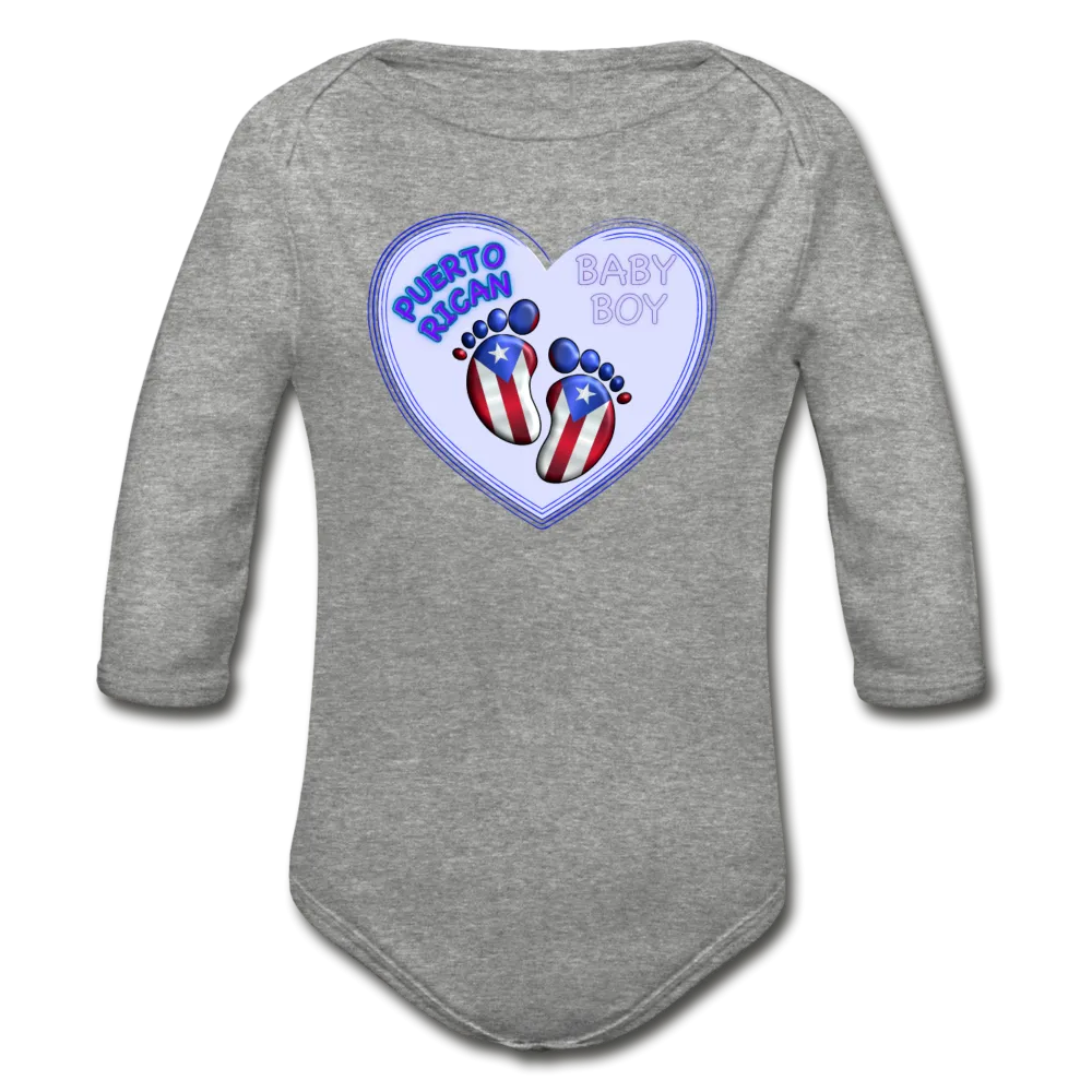 Baby Boy Organic Long Sleeve Bodysuit