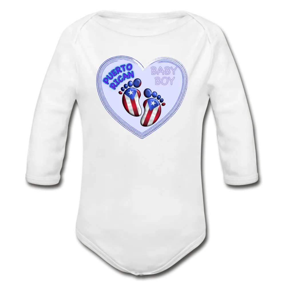 Baby Boy Organic Long Sleeve Bodysuit
