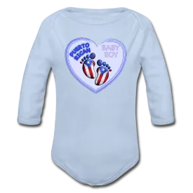 Baby Boy Organic Long Sleeve Bodysuit
