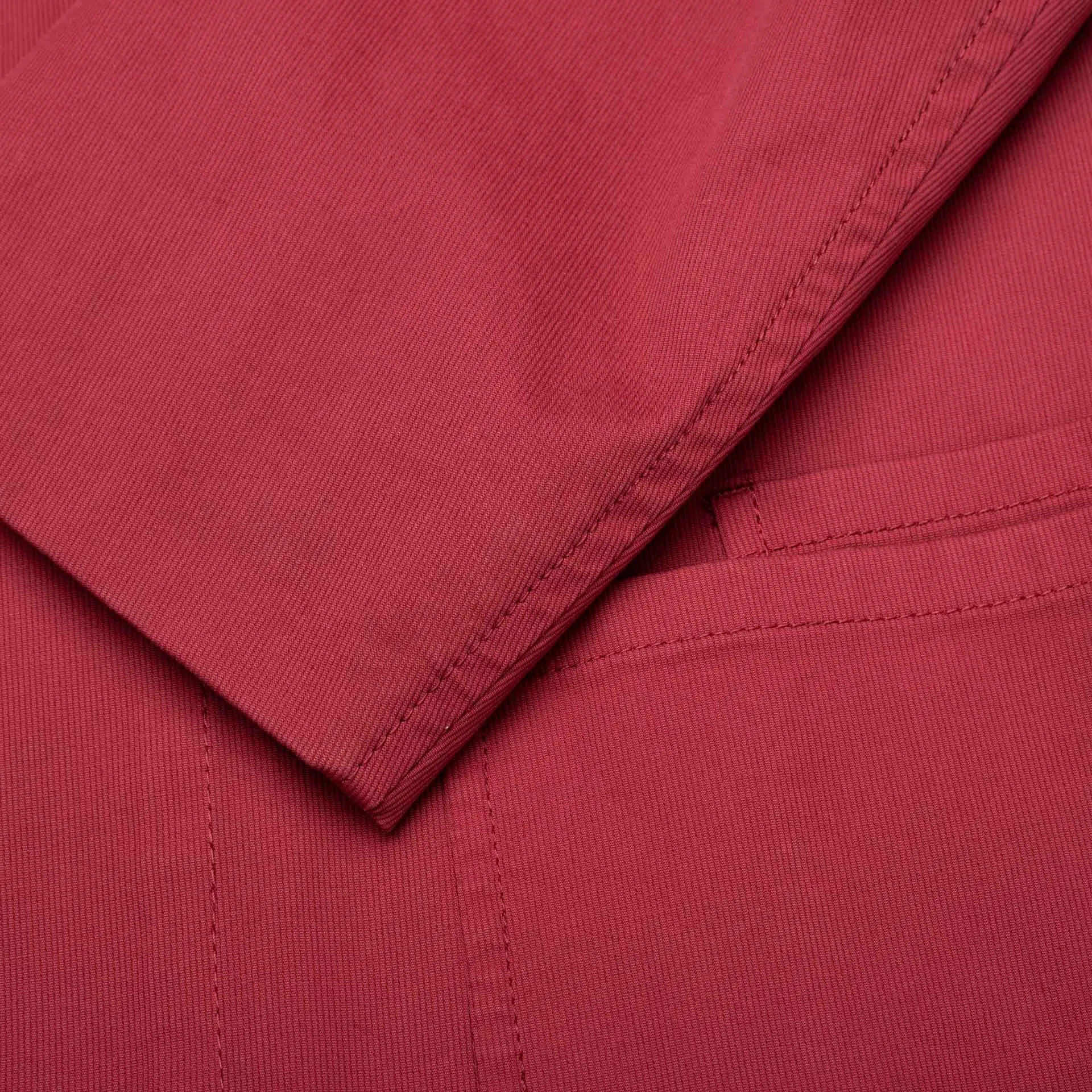 BOGLIOLI Galleria "74" Crimson Cotton 4 Button Jersey Jacket EU 50 NEW US 40
