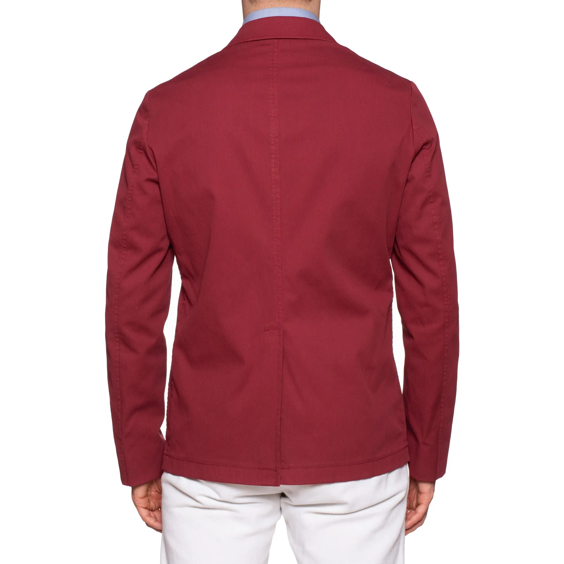 BOGLIOLI Galleria "74" Crimson Cotton 4 Button Jersey Jacket EU 50 NEW US 40