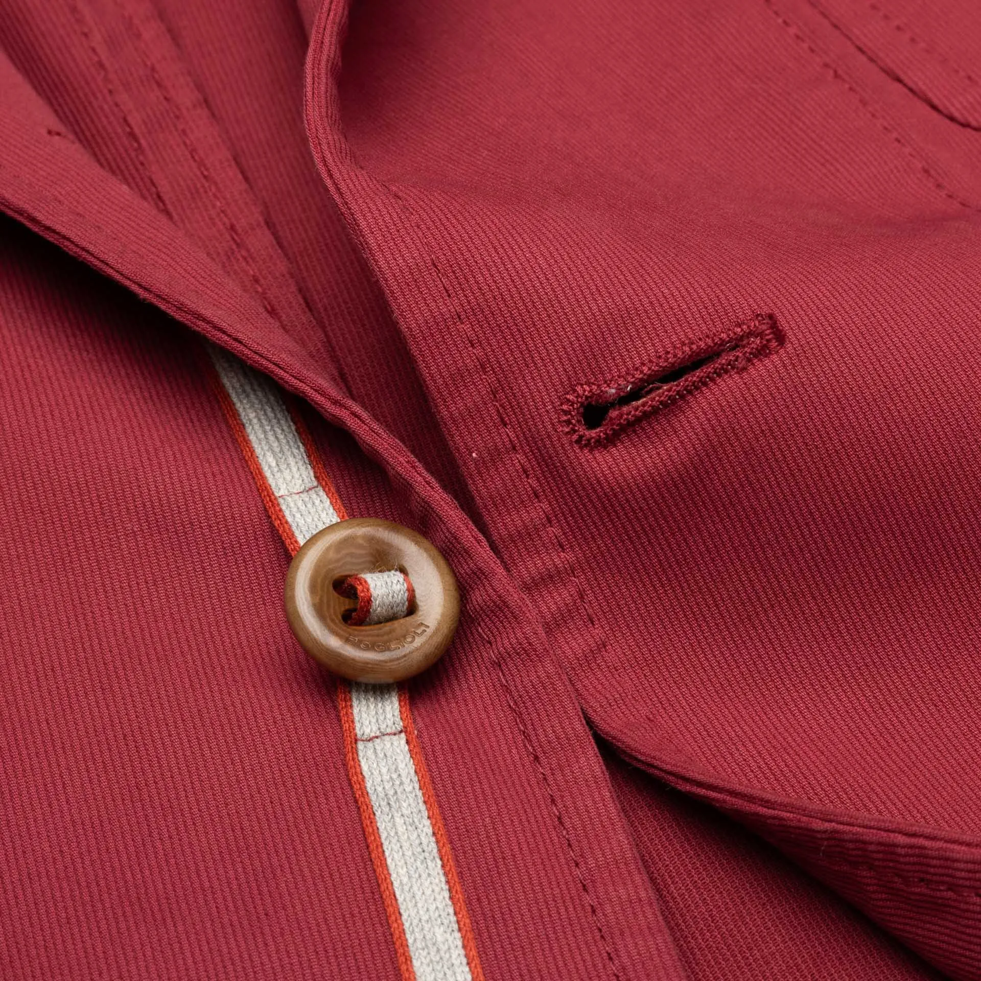 BOGLIOLI Galleria "74" Crimson Cotton 4 Button Jersey Jacket EU 50 NEW US 40