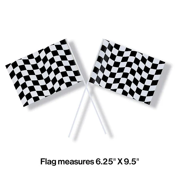 Bulk Black and White Check Flag (48 per Case)