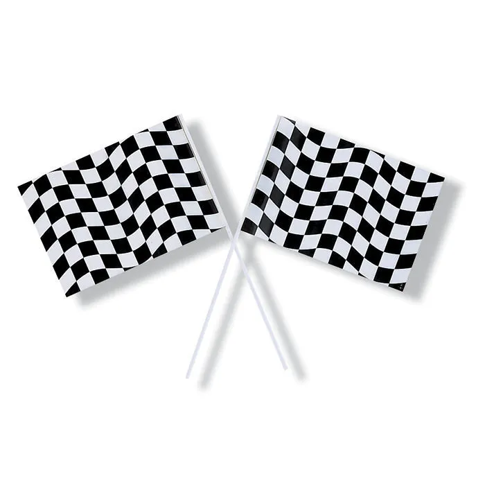 Bulk Black and White Check Flag (48 per Case)