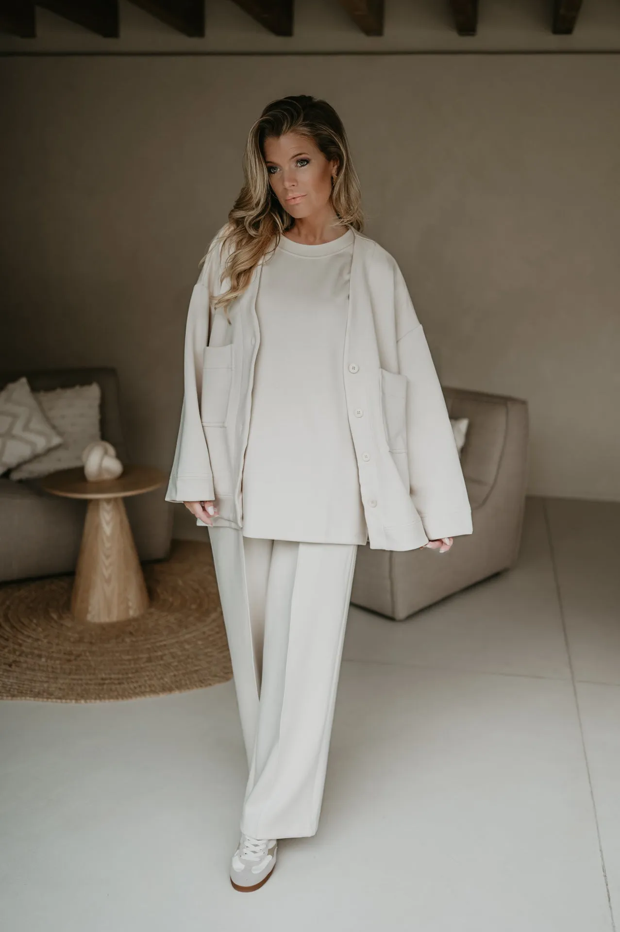 Caldona cardigan I Beige