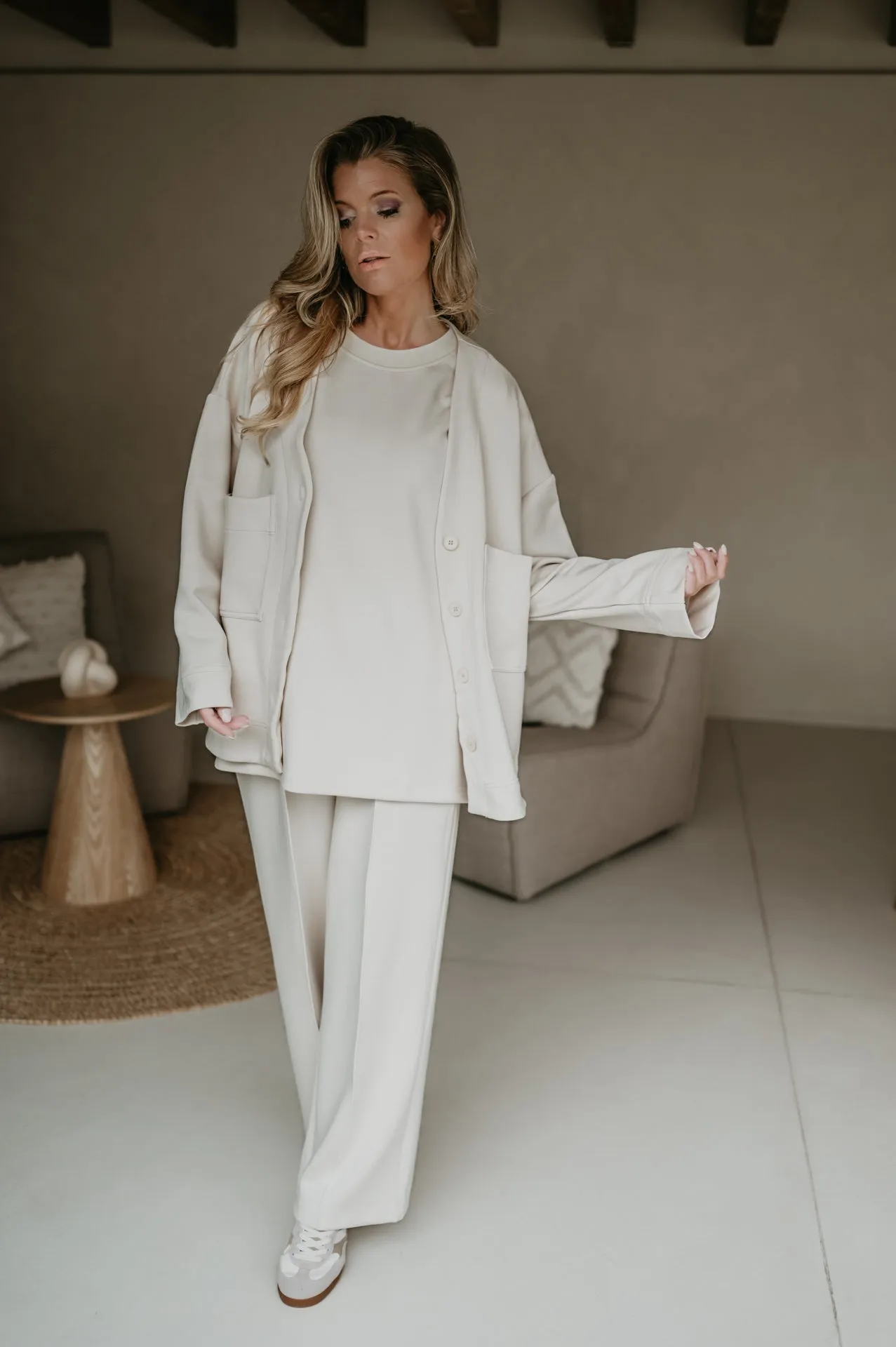 Caldona cardigan I Beige
