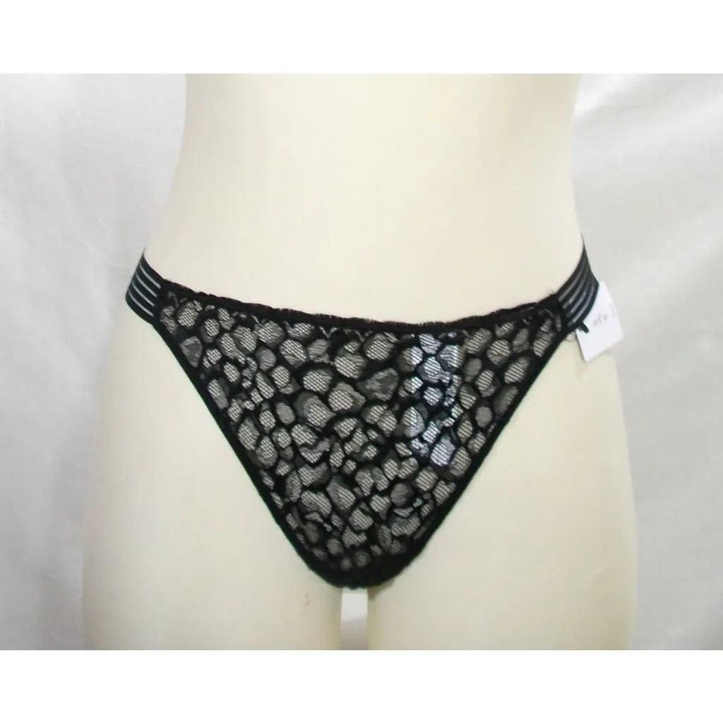 Calvin Klein QF4061 Vixen UW Bra 32D & QF4063 Lace Thong Set MEDIUM Black