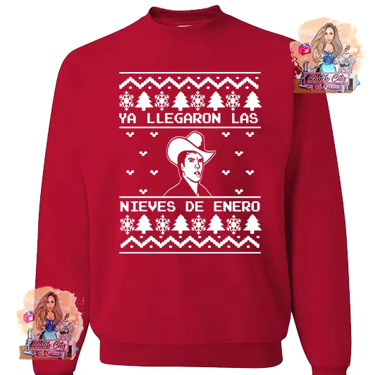 Chalino- tree (no guns) Red sweater