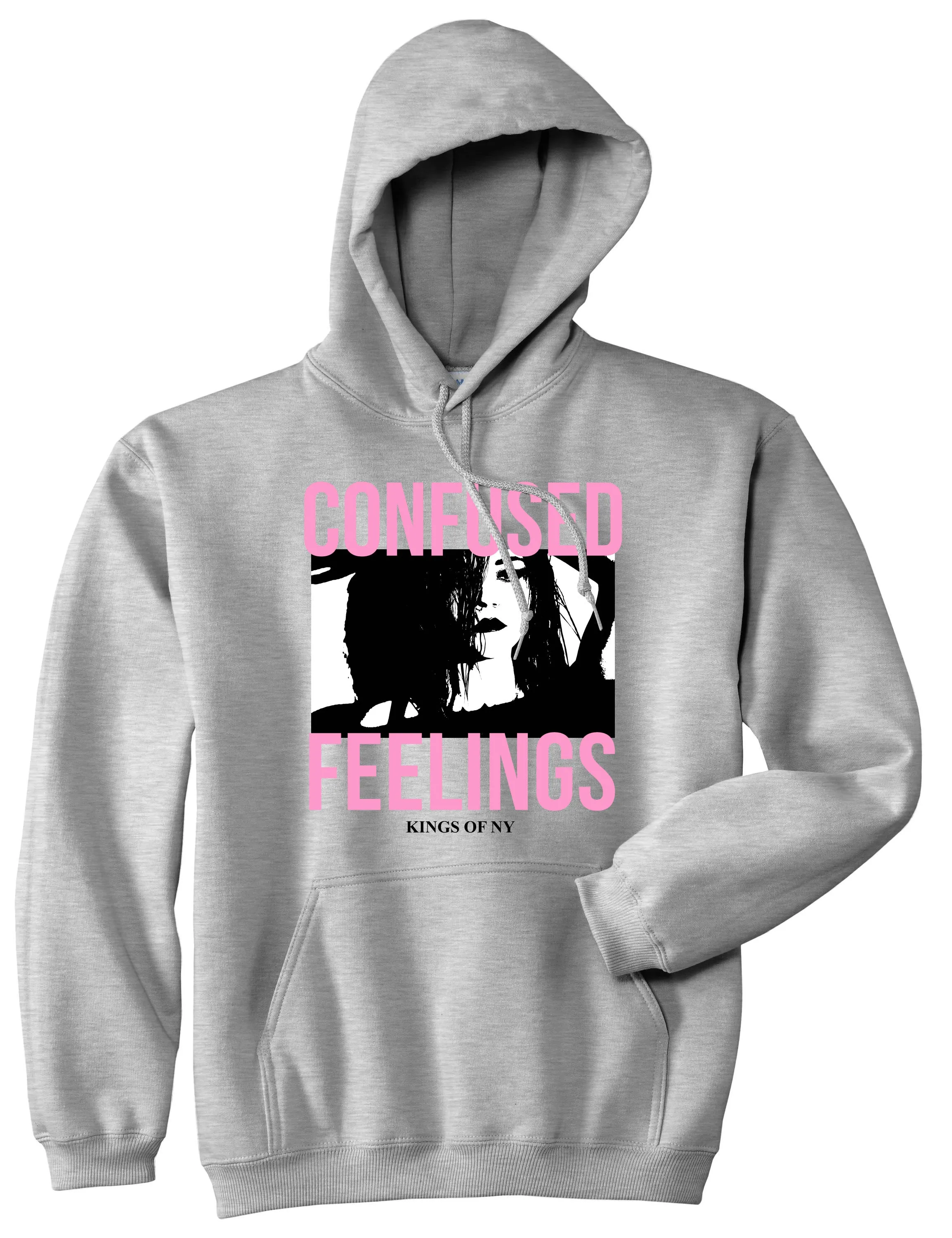 Confused Feelings Mens Pullover Hoodie
