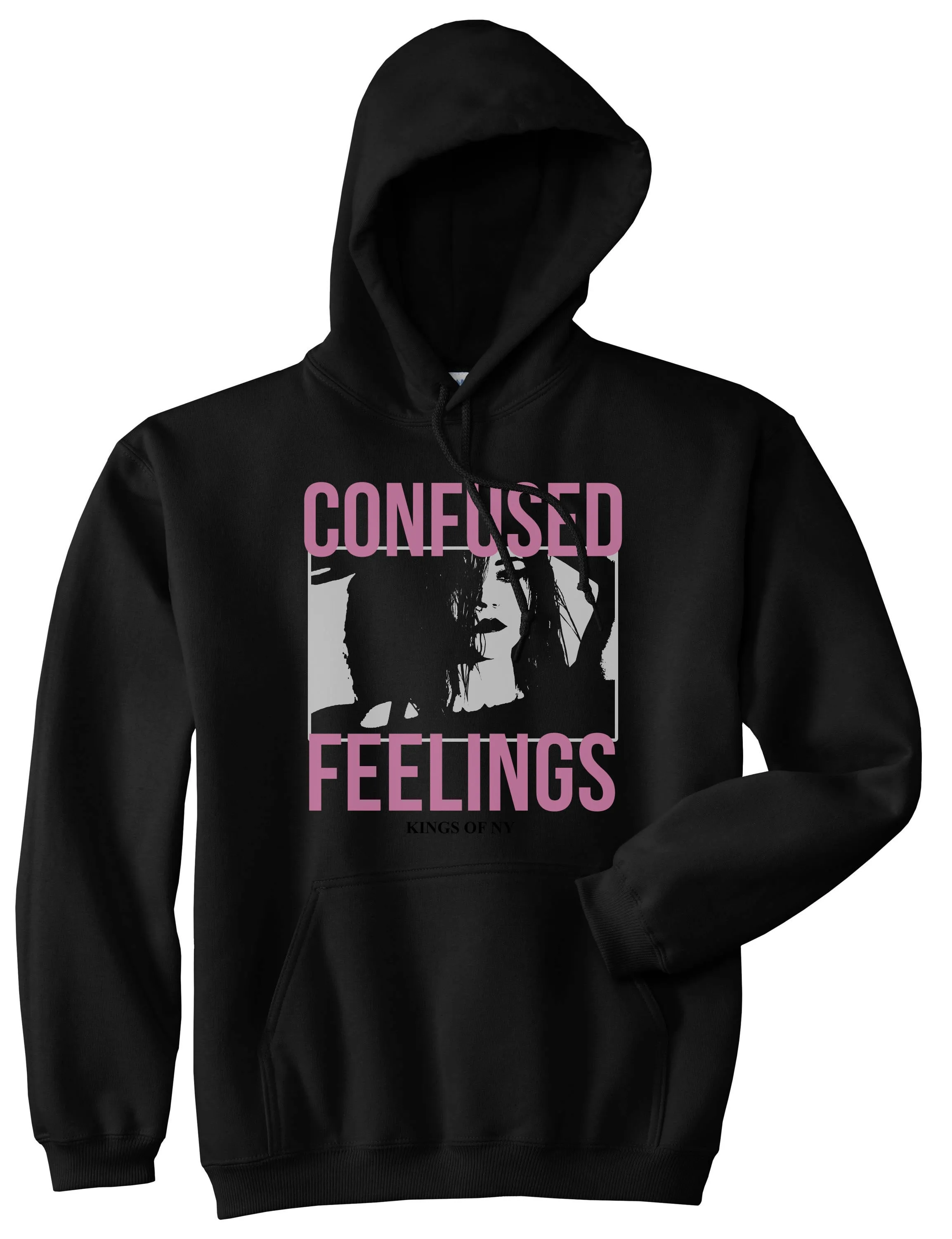 Confused Feelings Mens Pullover Hoodie