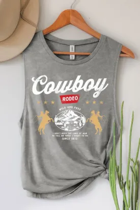 COWBOY RODEO GRAPHIC TANK TOP S-XL