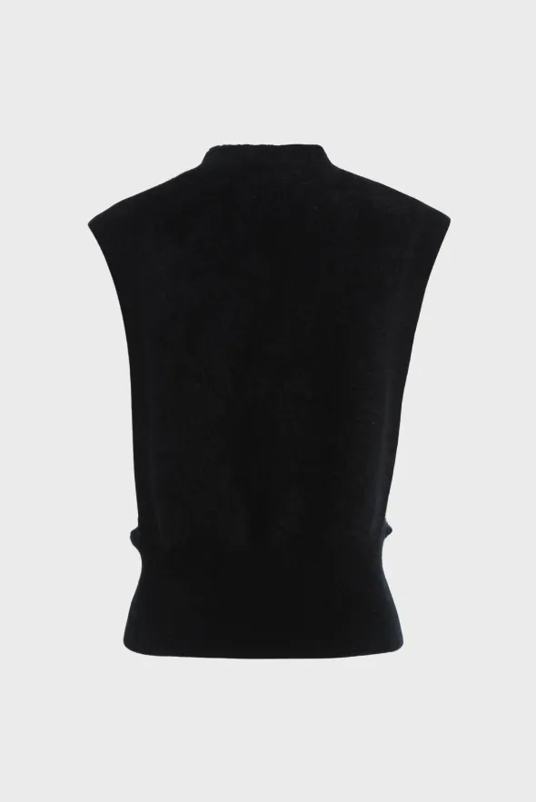 Delicate Brushed Cashmere Vest