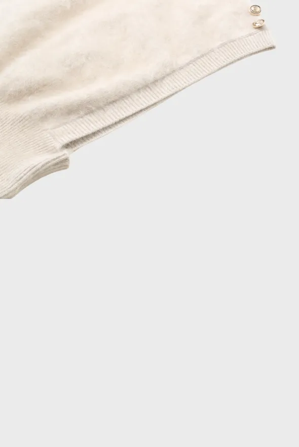 Delicate Brushed Cashmere Vest