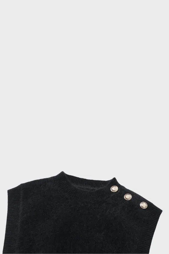 Delicate Brushed Cashmere Vest