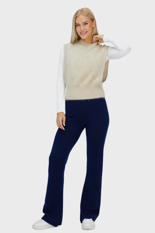 Delicate Brushed Cashmere Vest