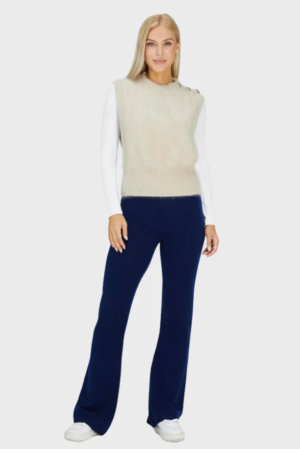 Delicate Brushed Cashmere Vest