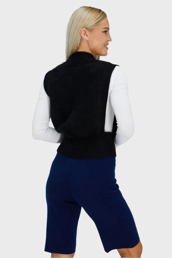 Delicate Brushed Cashmere Vest