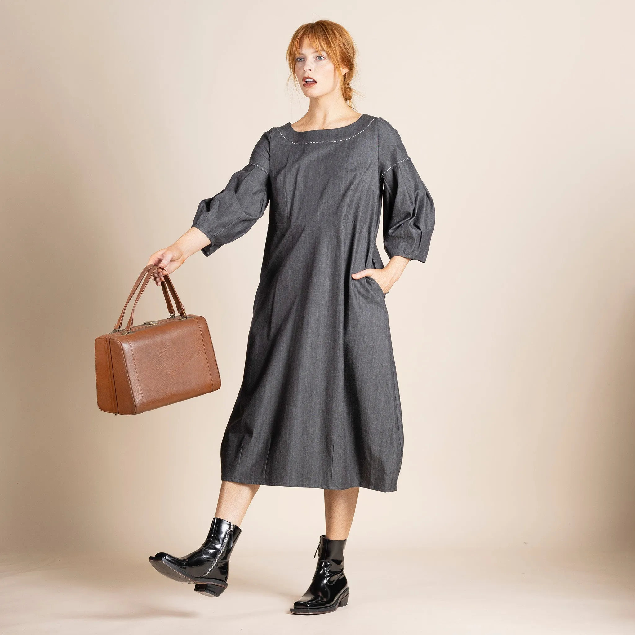 denim augusta dress