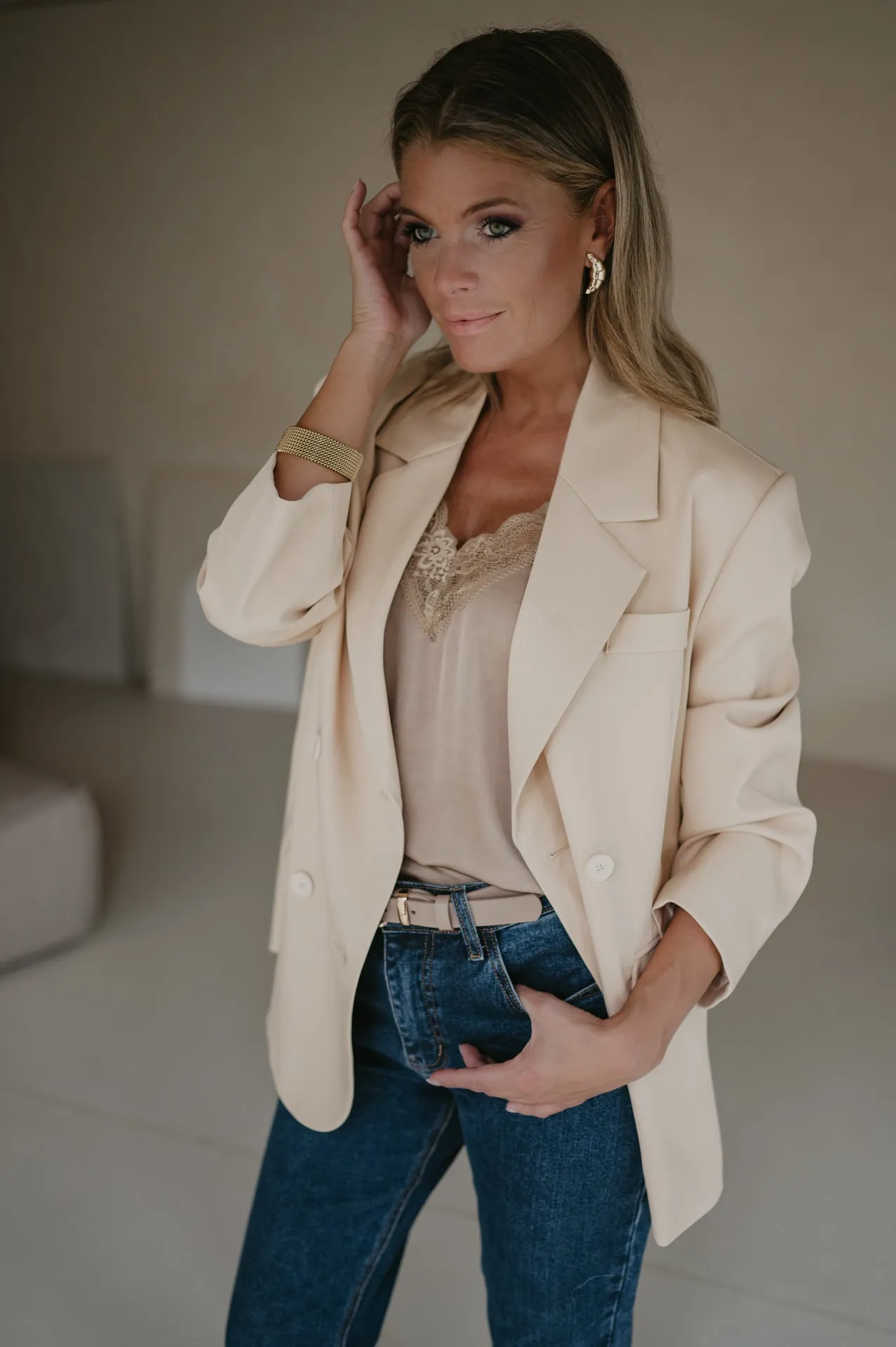 Dietro blazer I Beige