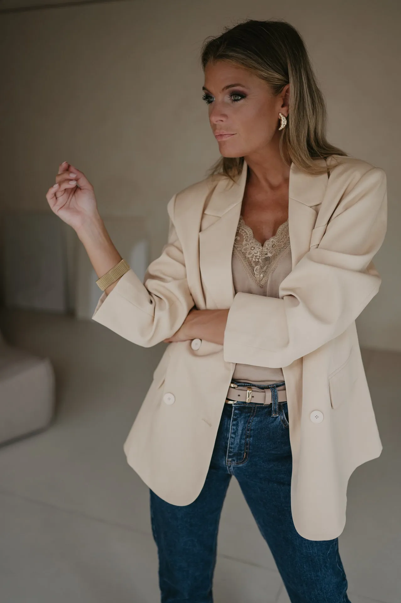 Dietro blazer I Beige
