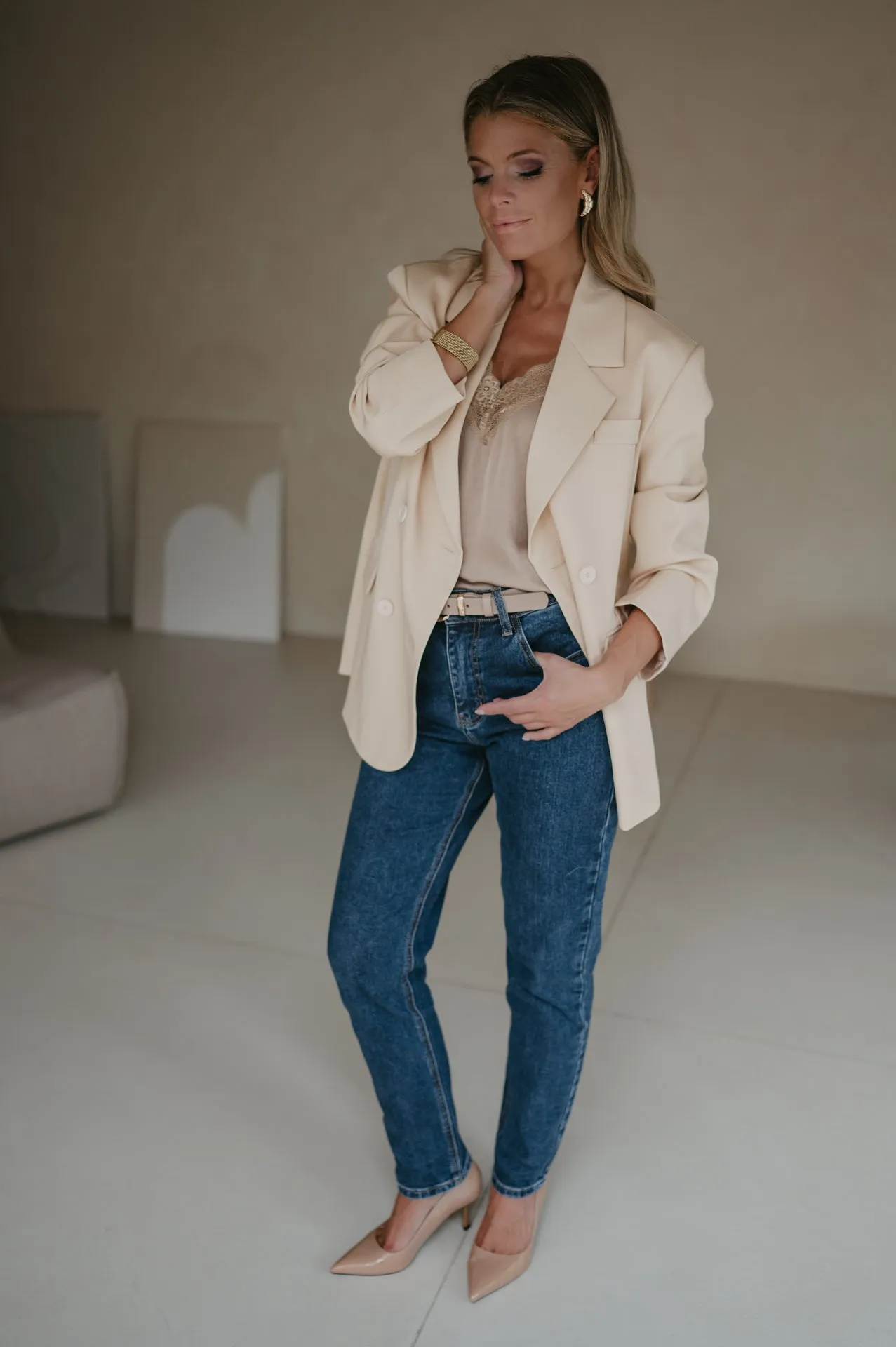 Dietro blazer I Beige