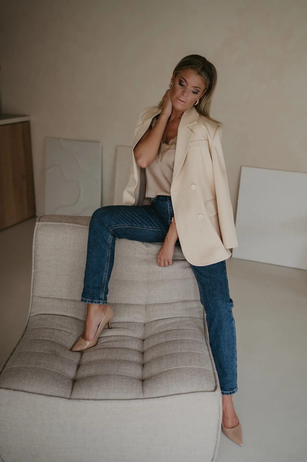 Dietro blazer I Beige