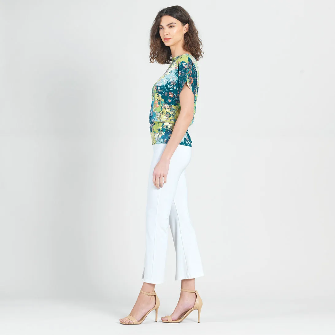 Dolman Short Sleeve Top - Floral Patch - Final Sale!
