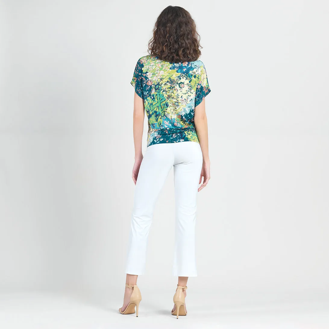 Dolman Short Sleeve Top - Floral Patch - Final Sale!