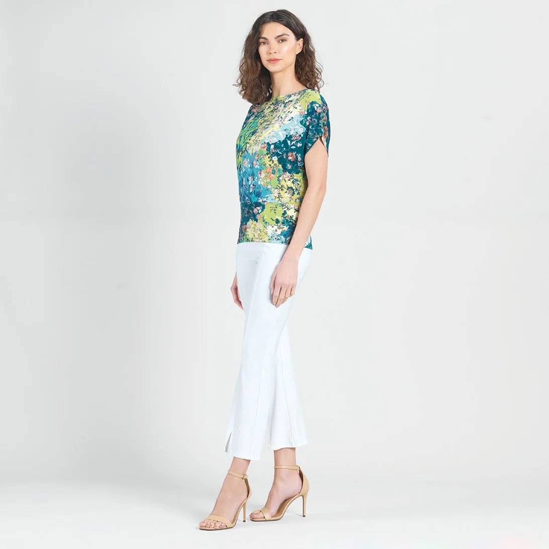Dolman Short Sleeve Top - Floral Patch - Final Sale!