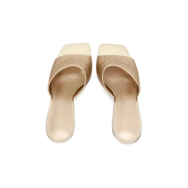 Embellished Square Toe Mule HL 133