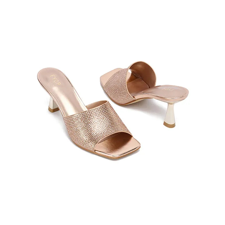 Embellished Square Toe Mule HL 133