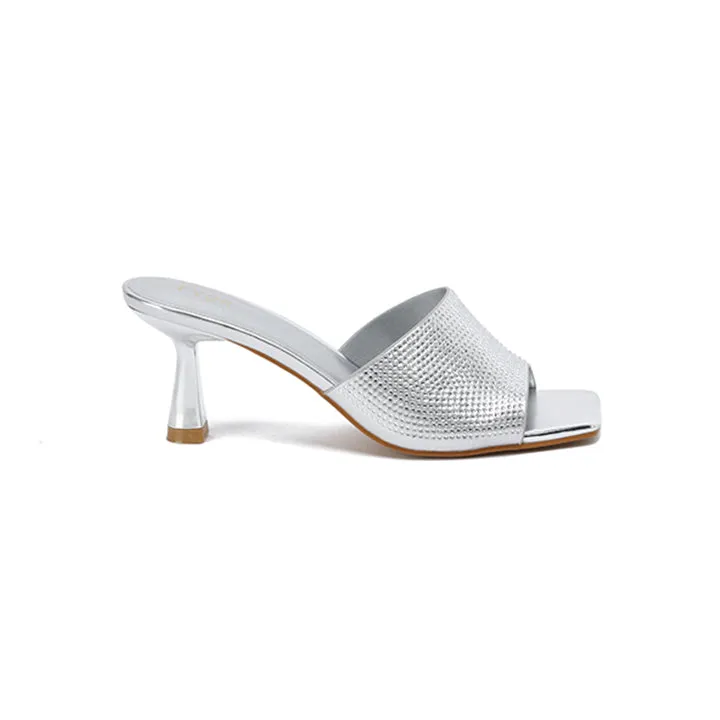 Embellished Square Toe Mule HL 133
